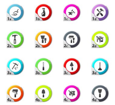 İş araçları Icons set