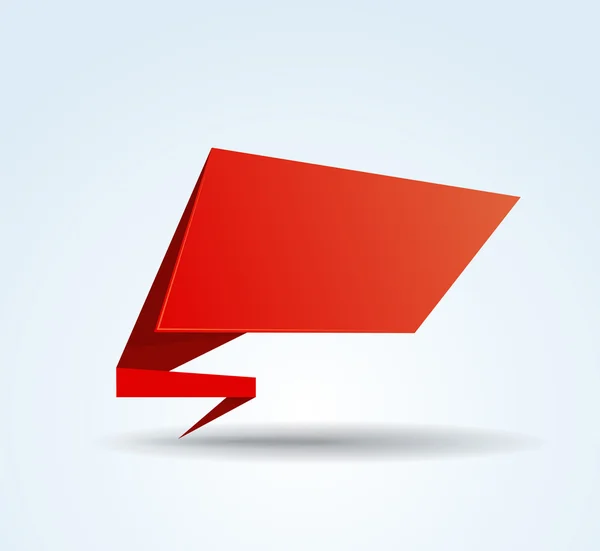 Origami διάνυσμα banner πρότυπο — Διανυσματικό Αρχείο