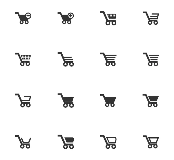 Conjunto de iconos de cesta de compras — Archivo Imágenes Vectoriales