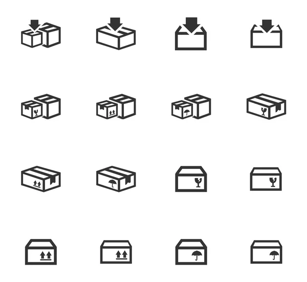 简单的图标套盒 — 图库矢量图片