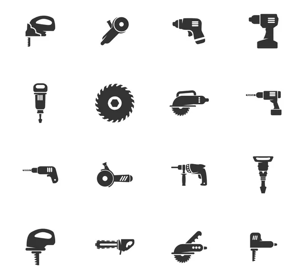 Outils électriques icônes ensemble — Image vectorielle