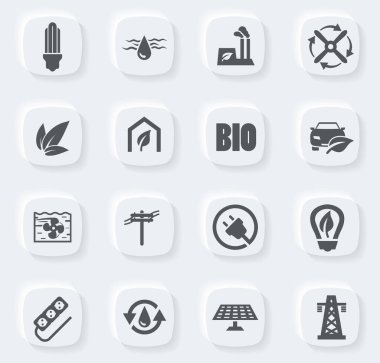 Web siteleri ve kullanıcı arayüzü için alternatif enerji simgeleri ayarlandı