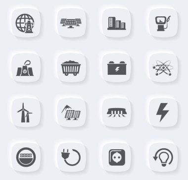 Web siteleri ve kullanıcı arayüzü için BIO yakıt sanayii simgeleri ayarlandı