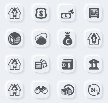 Kullanıcı arayüzü tasarımı için iş vektör simgeleri