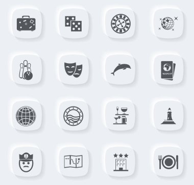 Web simgeleri için seyahat simgesi