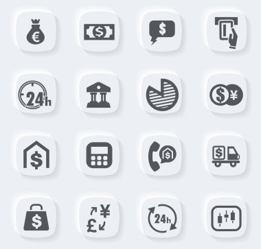 Kullanıcı arayüzü tasarımı için para birimi değişim vektör simgeleri