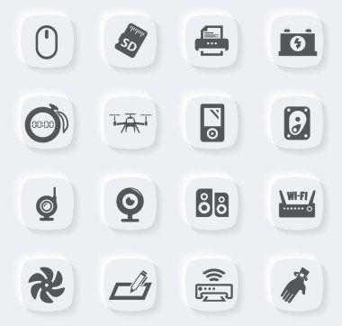 Kullanıcı arayüzü tasarımı için aygıt vektör simgeleri