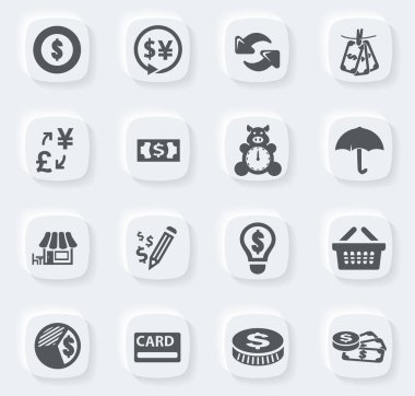 Kullanıcı arayüzü tasarımı için e-haberciler vektör simgeleri