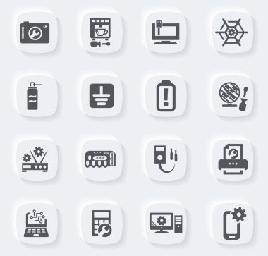 Web siteleri ve kullanıcı arayüzü için elektron simgeleri ayarlandı