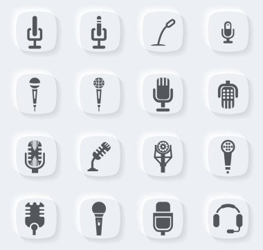 Web siteleri ve kullanıcı arayüzü için mikrofon simgesi ayarlandı