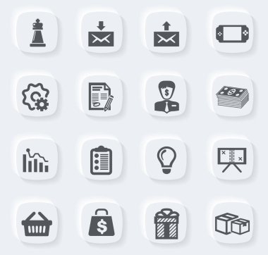 Kullanıcı arayüzü tasarımı için pazarlama vektör simgeleri