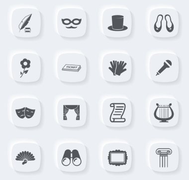 Web simgeleri için tiyatro sembolü