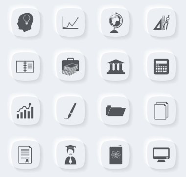 Kullanıcı arayüzü tasarımı için üniversite vektör sembolü