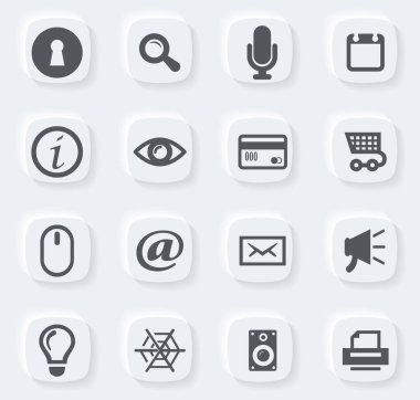 Kullanıcı arayüzü tasarımı için kullanıcı arayüzü vektör simgeleri