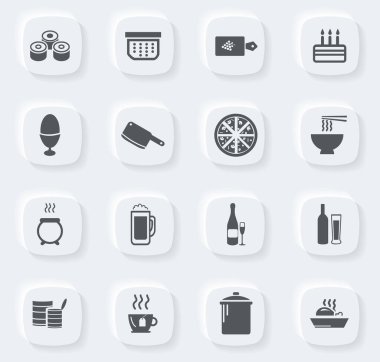 Food and kitchen symbol for web icons clipart