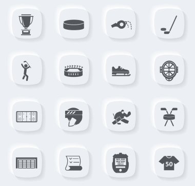 Kullanıcı arayüzü tasarımı için hokey vektör sembolü