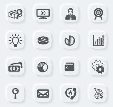 Kullanıcı arayüzü tasarımı için pazarlama vektör simgeleri