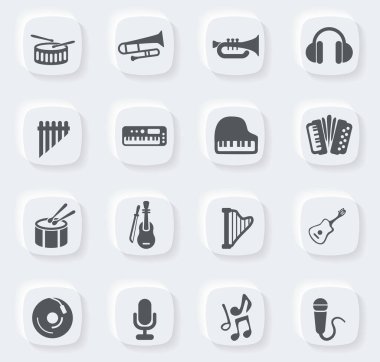 Web siteleri ve kullanıcı arayüzü için müzik simgesi ayarlandı