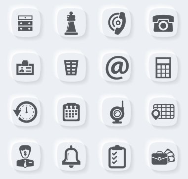 Kullanıcı arayüzü tasarımı için ofis vektör simgeleri