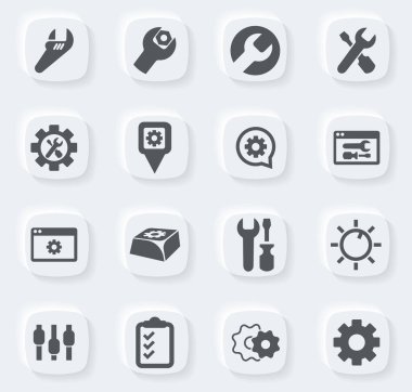 Kullanıcı arayüzü tasarımı için web simgeleri ayarlar