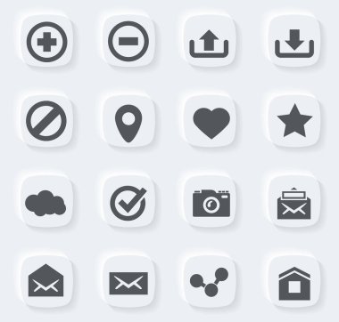 Kullanıcı arayüzü tasarımı için kullanıcı arayüzü vektör simgeleri