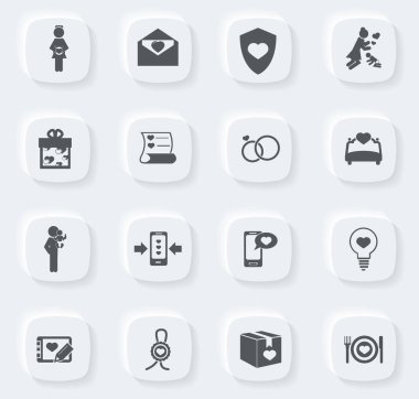 Kullanıcı arayüzü tasarımı için Sevgililer Günü sembolü