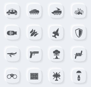 Ordu ve savaş, ağ ve kullanıcı arayüzleri için basitçe simgeler