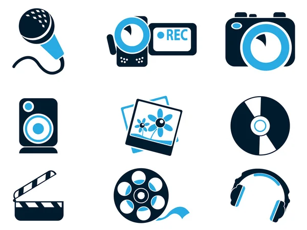 Icono de medios — Vector de stock