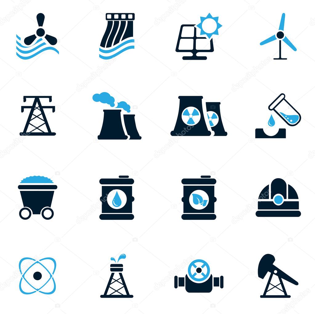 Fuel and Power Generation Icons