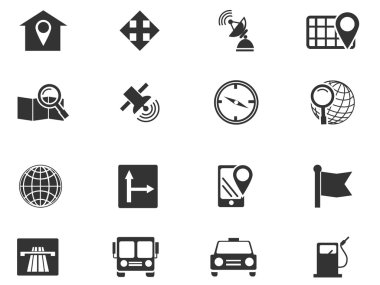 Gezinti ve taşıma Icon set