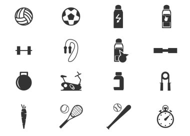 Spor Icons set. Vektör