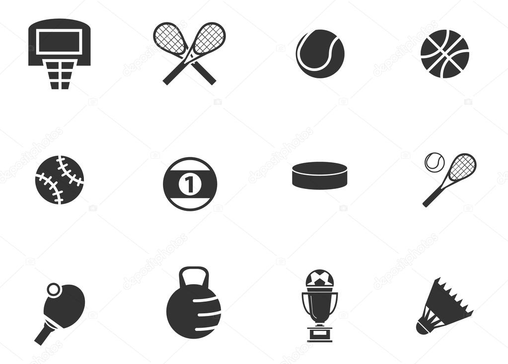 Sports Balls Icons set. Vector Illustration