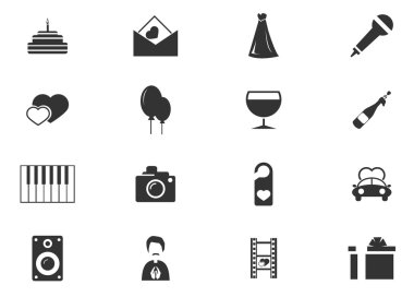 Düğün Icons set