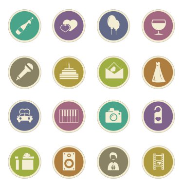 Düğün Icons set