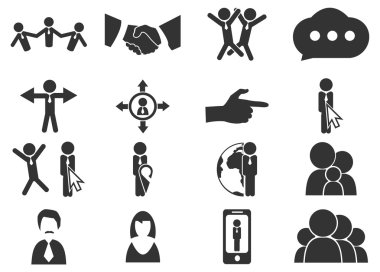 Sosyal ağ ve topluluk simgeler