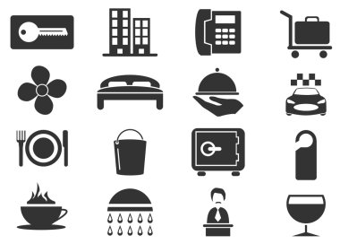 Otel Oda Icons set