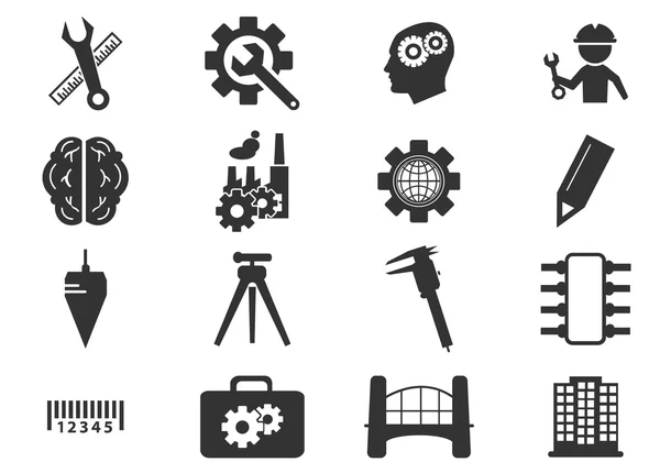 Icônes vectorielles d'ingénierie — Image vectorielle