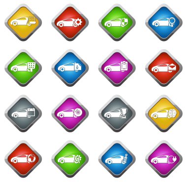 Araba Servis simge seti