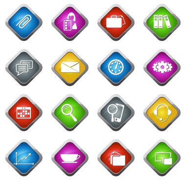Ofis ve organizasyon Icons set