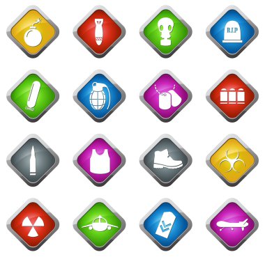 Askeri siluet simgeler