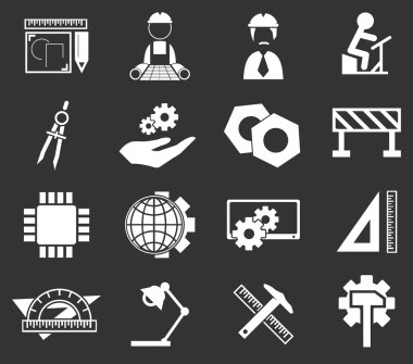 Mühendislik Icon set