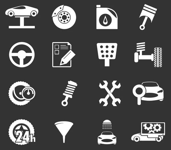 Set icone servizio auto — Vettoriale Stock