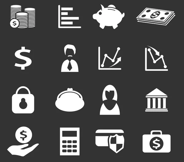Iconos de Negocios y Finanzas — Archivo Imágenes Vectoriales