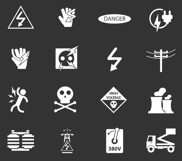 yüksek gerilim Icon set
