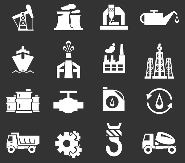 Conjunto de iconos industriales — Vector de stock