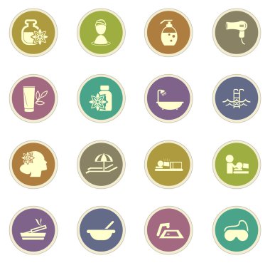 Spa Icons set