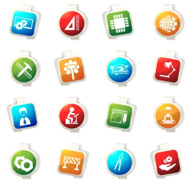 Mühendislik Icons set