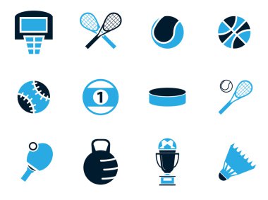 Topları simgeler kümesi spor. Vektör çizim