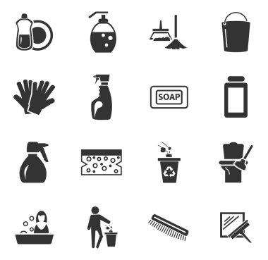 Temizlik şirketi Icon set