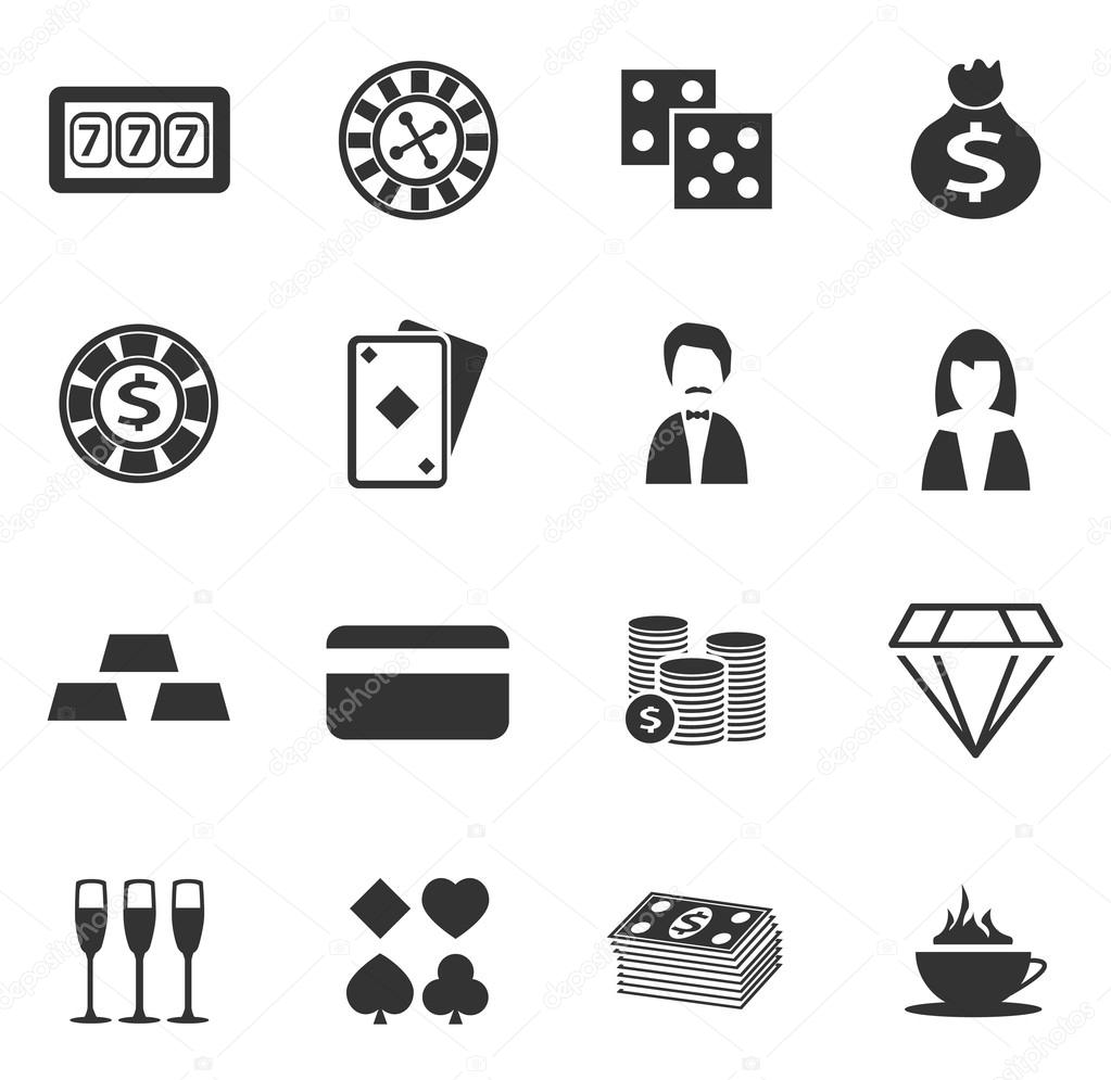 Casino icon set